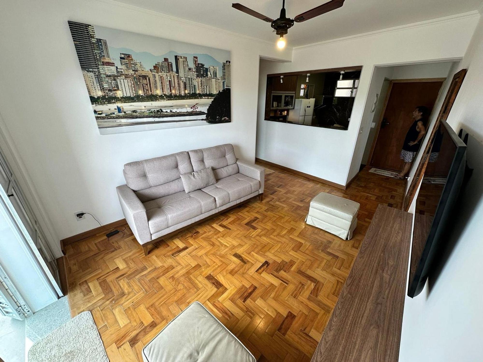 Appartement Ap Pe Na Areia Vista Parcial Mar à Santos  Extérieur photo