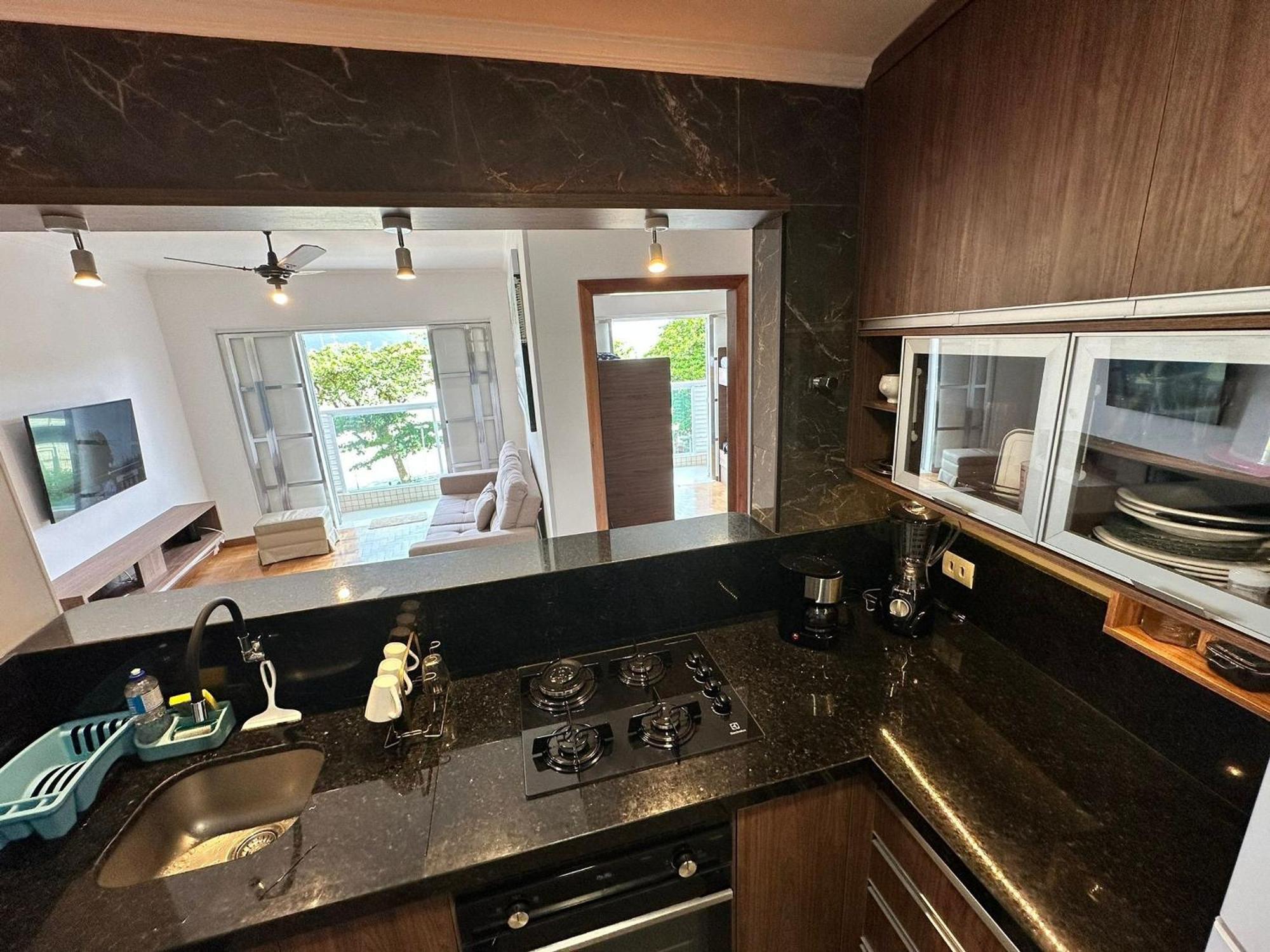 Appartement Ap Pe Na Areia Vista Parcial Mar à Santos  Extérieur photo
