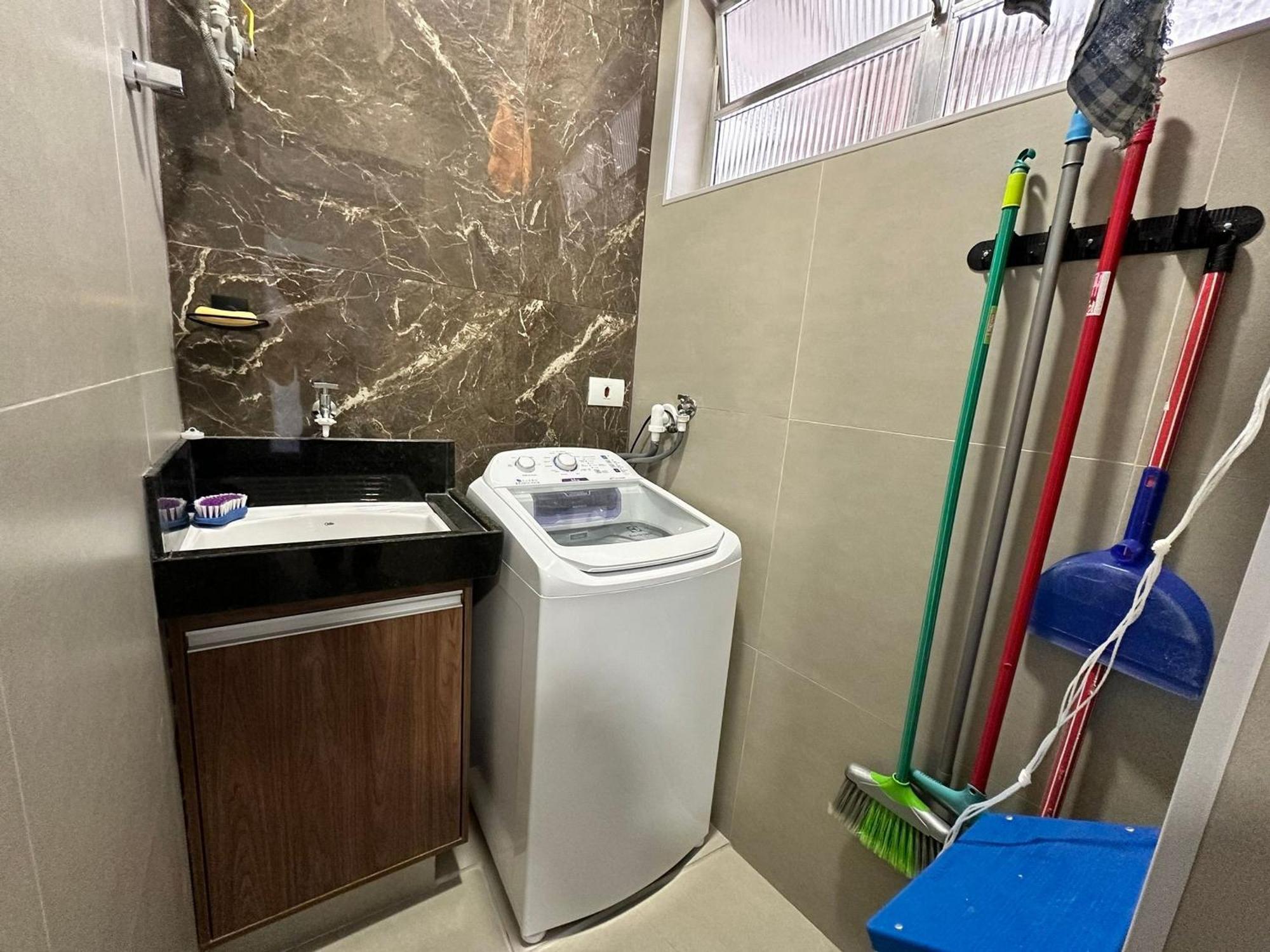 Appartement Ap Pe Na Areia Vista Parcial Mar à Santos  Extérieur photo
