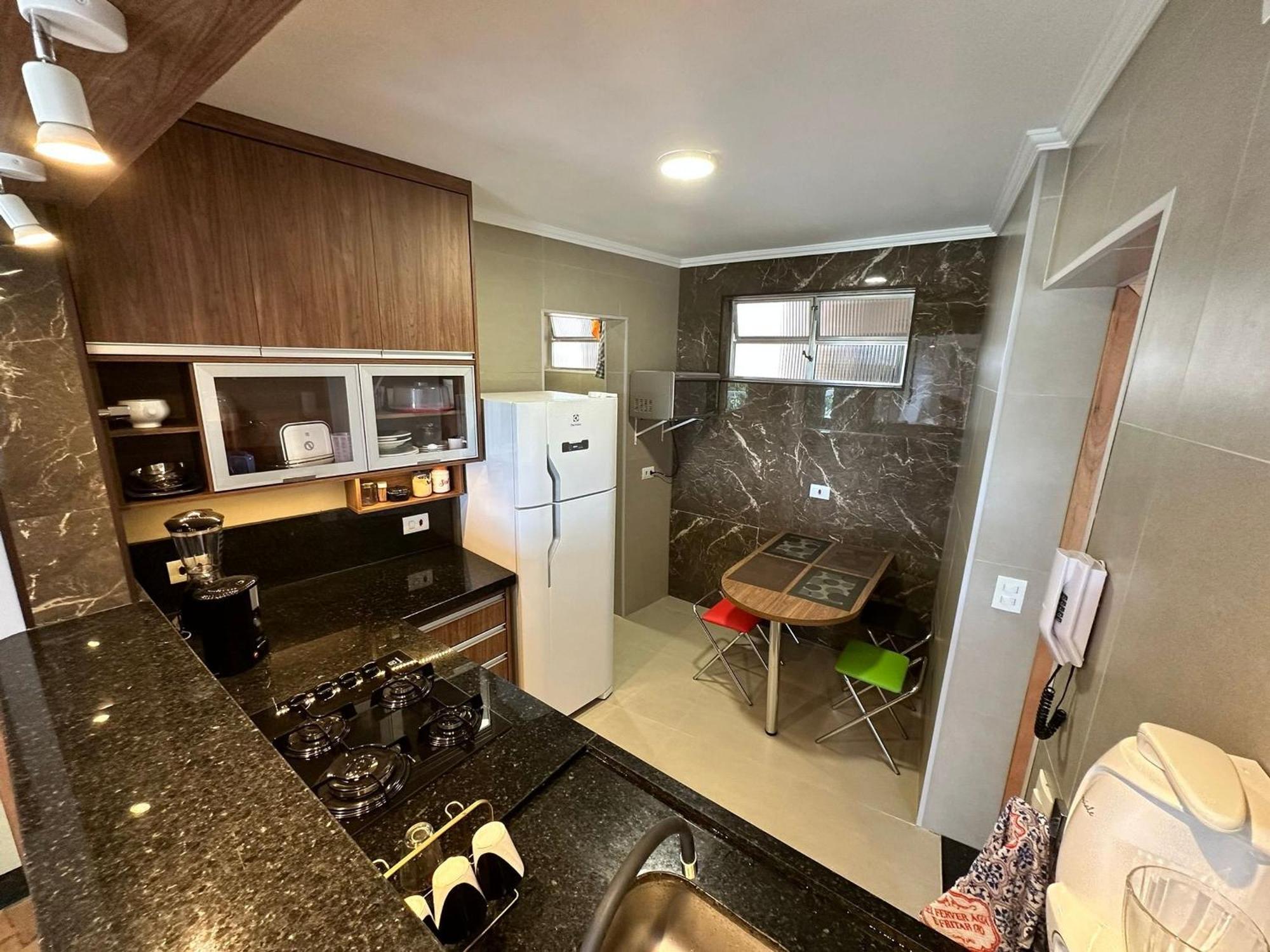 Appartement Ap Pe Na Areia Vista Parcial Mar à Santos  Extérieur photo