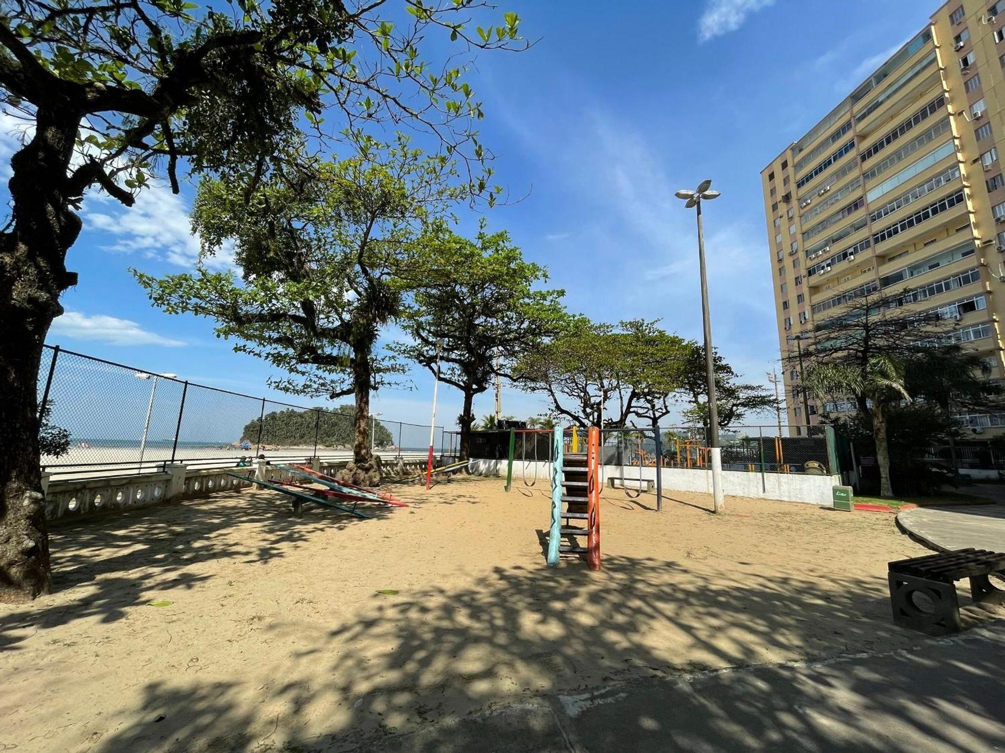 Appartement Ap Pe Na Areia Vista Parcial Mar à Santos  Extérieur photo