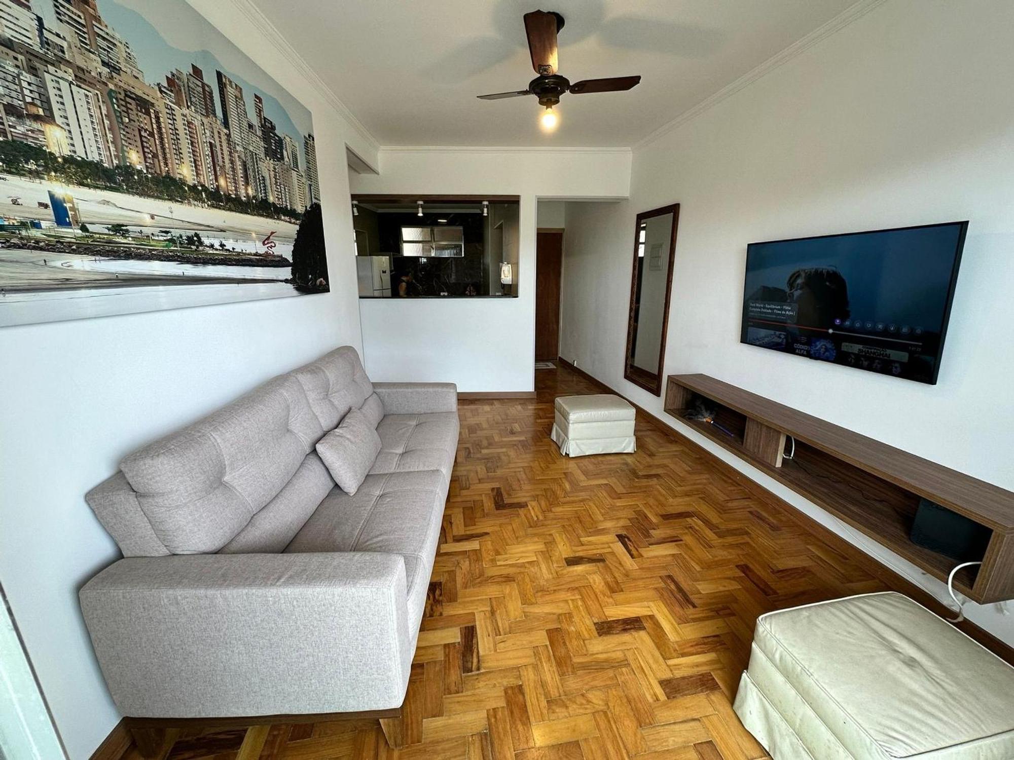 Appartement Ap Pe Na Areia Vista Parcial Mar à Santos  Extérieur photo